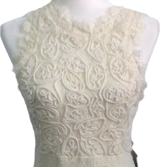 Lord & Taylor Design Lab Lace Dress Ivory Size Large NWT - Picture 5 of 15